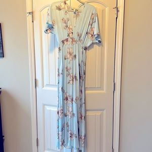 Light blue floral dress Forever21